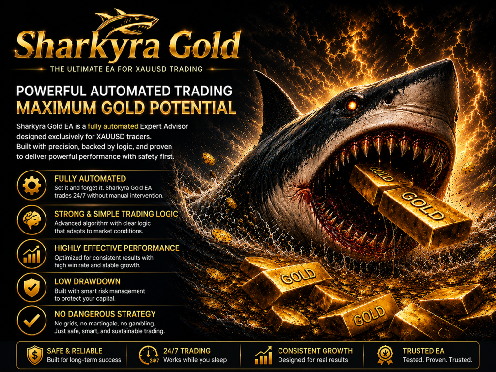 Sharkyra Gold EA MT5 无限版-EA研究院