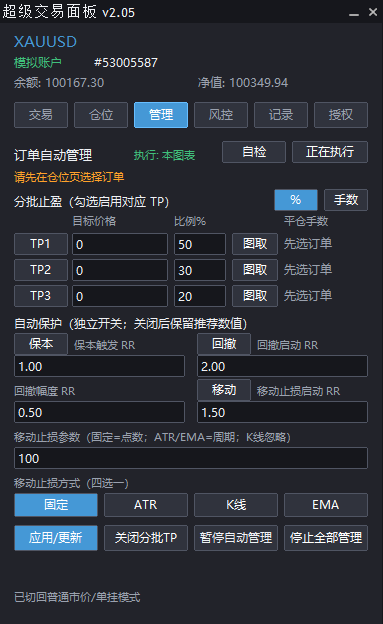 SuperTradePanel v2.05｜MT5专业交易面板-EA研究院
